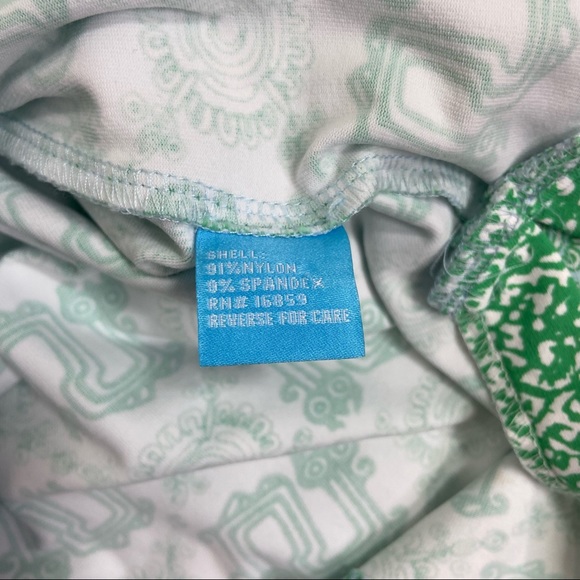 J. McLaughlin blue Asian oriental print top/ tunic. Size XL - Picture 8 of 9